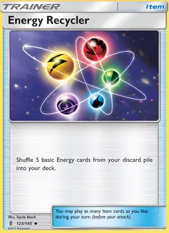 Energy Recycler card from Guardians Rising, number 123/145