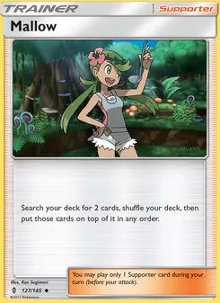 Mallow card from Guardians Rising, number 127/145