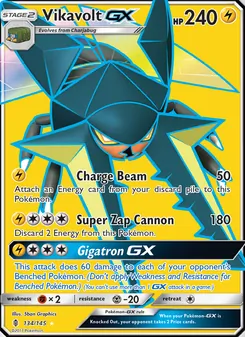 Vikavolt GX card from Guardians Rising, number 134/145
