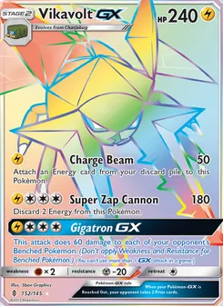 Vikavolt GX card from Guardians Rising, number 152/145