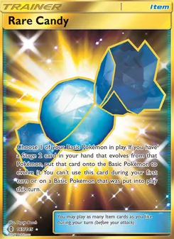 Rare Candy card from Guardians Rising, number 165/145