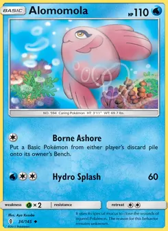 Alomomola card from Guardians Rising, number 36/145