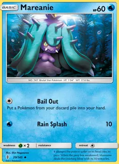 Mareanie card from Guardians Rising, number 39/145