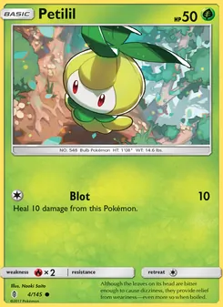 Petilil card from Guardians Rising, number 4/145