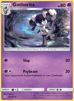 Gothorita card from Guardians Rising, number 53/145