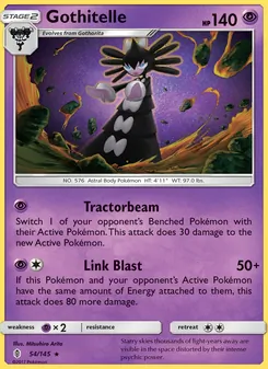Gothitelle card from Guardians Rising, number 54/145