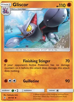 Gliscor card from Guardians Rising, number 68/145