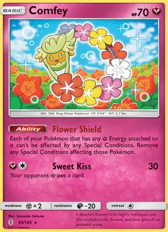 Comfey card from Guardians Rising, number 93/145