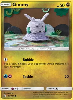 Goomy card from Guardians Rising, number 94/145
