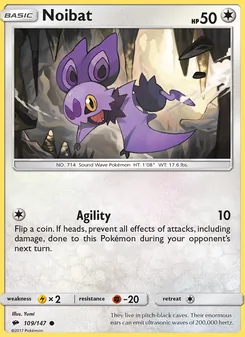 Noibat card from Burning Shadows, number 109/147