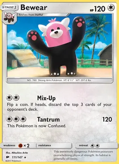 Bewear card from Burning Shadows, number 111/147