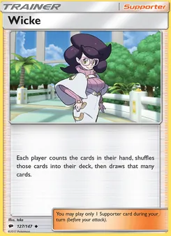 Wicke card from Burning Shadows, number 127/147