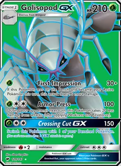 Golisopod GX card from Burning Shadows, number 129/147