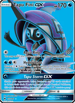 Tapu Fini GX card from Burning Shadows, number 133/147