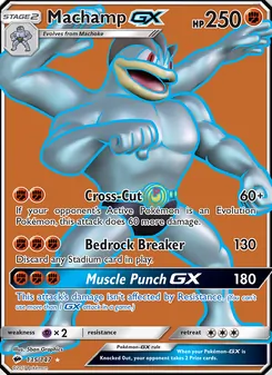 Machamp GX card from Burning Shadows, number 135/147
