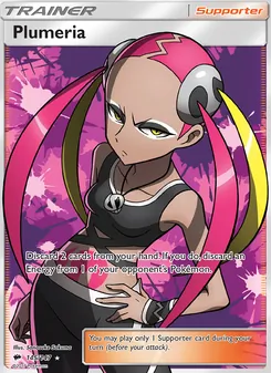 Plumeria card from Burning Shadows, number 145/147