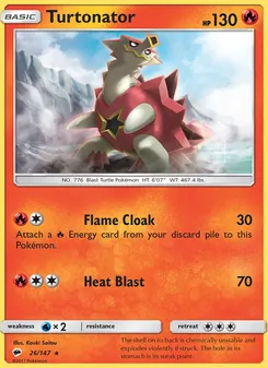 Turtonator card from Burning Shadows, number 26/147