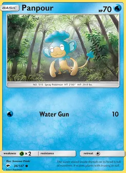 Panpour card from Burning Shadows, number 36/147
