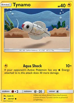 Tynamo card from Burning Shadows, number 44/147