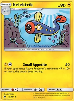 Eelektrik card from Burning Shadows, number 45/147