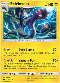 Eelektross card from Burning Shadows, number 46/147