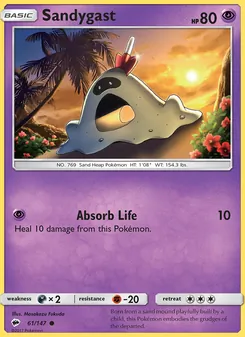 Sandygast card from Burning Shadows, number 61/147