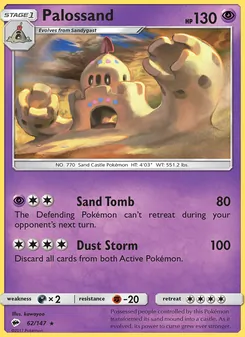 Palossand card from Burning Shadows, number 62/147