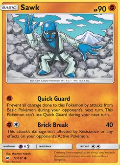 Sawk card from Burning Shadows, number 72/147