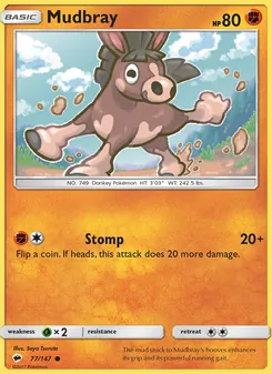 Mudbray card from Burning Shadows, number 77/147