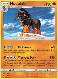 Mudsdale card from Burning Shadows, number 78/147