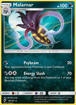 Malamar card from Burning Shadows, number 90/147
