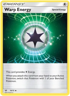 Kartu Warp Energy dari Shining Legends, nomor 70/73
