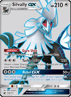 Silvally GX card from Crimson Invasion, number 108/111