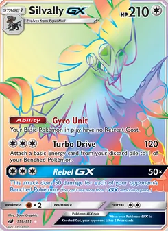 Silvally GX card from Crimson Invasion, number 119/111