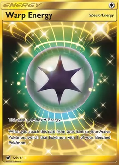 Warp Energy card from Crimson Invasion, number 123/111