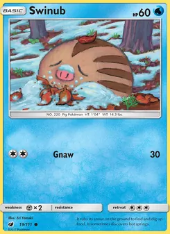Swinub card from Crimson Invasion, number 19/111