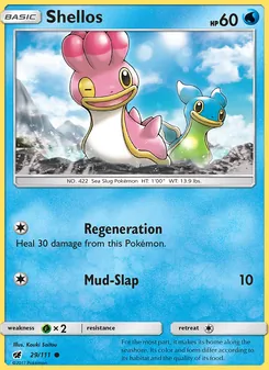 Shellos card from Crimson Invasion, number 29/111