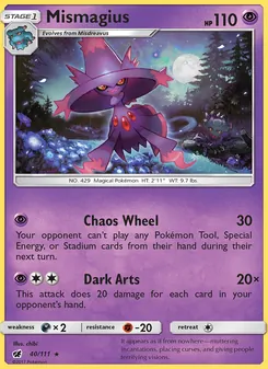 Mismagius card from Crimson Invasion, number 40/111