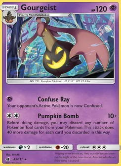 Gourgeist card from Crimson Invasion, number 45/111