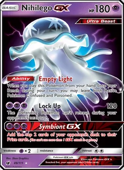 Nihilego GX card from Crimson Invasion, number 49/111