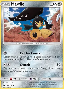 Mawile card from Crimson Invasion, number 64/111