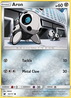 Aron card from Crimson Invasion, number 65/111