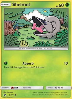 Shelmet card from Crimson Invasion, number 8/111