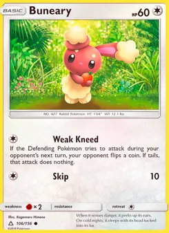 Buneary card from Ultra Prism, number 106/156