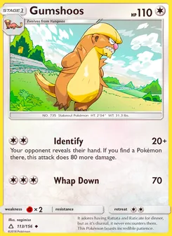 Gumshoos card from Ultra Prism, number 113/156
