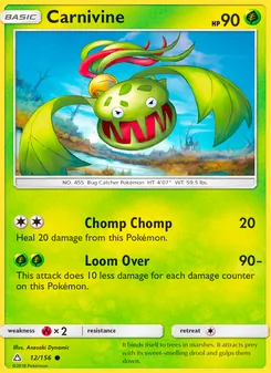 Carnivine card from Ultra Prism, number 12/156