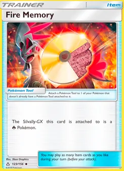 Fire Memory card from Ultra Prism, number 123/156