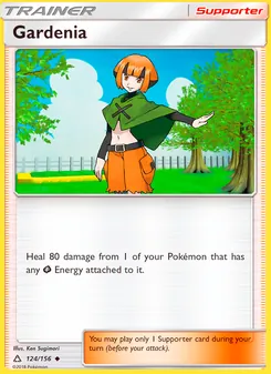 Gardenia card from Ultra Prism, number 124/156