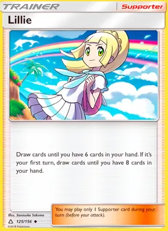 Lillie card from Ultra Prism, number 125/156