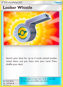 Looker Whistle card from Ultra Prism, number 127/156